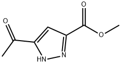 1H-Pyrazole-3-carboxylic acid, 5-acetyl-, methyl ester (9CI) Struktur