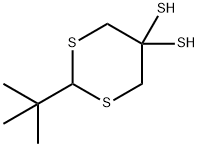 2-tert-Butyl-1,3-dithiane-5,5-dithiol Struktur