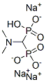 trisodium hydrogen [(dimethylamino)methylene]bisphosphonate Struktur