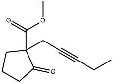 methyl 2-oxo-1-(2-pentynyl)cyclopentanecarboxylate Struktur