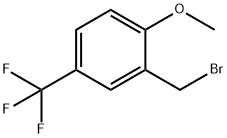 2-METHOXY-5-(TRIFLUOROMETHYL)BENZYL BROMIDE Struktur