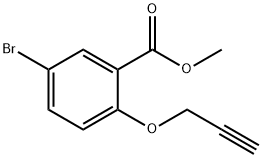 methyl 5-bromo-2-(2-propynyloxy)benzenecarboxylate Struktur