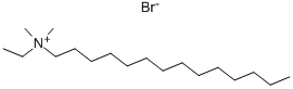 Tetradecyldimethylethylammonium bromide Struktur