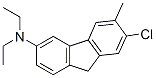 7-chloro-N,N-diethyl-6-methyl-9H-fluoren-3-amine Struktur