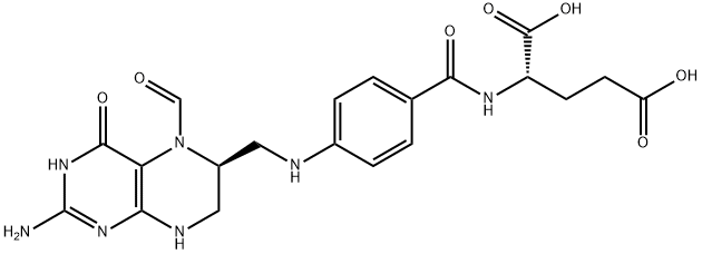 (2S)-2-[[4-[[(6S)-2-amino-5-formyl-4-oxo-1,6,7,8-tetrahydropteridin-6- yl]methylamino]benzoyl]amino]pentanedioic acid Struktur