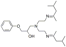 1-(bis(2-(1,3-dimethylbutylideneamino)ethyl)amino)-3-phenoxypropan-2-ol Struktur