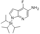 1H-Pyrrolo[2,3-b]pyridin-5-amine, 4-fluoro-1-[tris(1-methylethyl)silyl]- Struktur