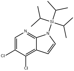 4,5-Dichloro-1-(triisopropylsilyl)-1H-pyrrolo[2,3-b]pyridine Struktur