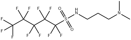 N-[3-(dimethylamino)propyl]-1,1,2,2,3,3,4,4,5,5,5-undecafluoropentane-1-sulphonamide Struktur