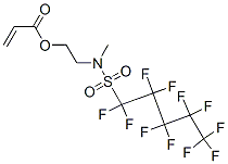 2-(methyl-(1,1,2,2,3,3,4,4,5,5,5-undecafluoropentylsulfonyl)amino)ethyl prop-2-enoate Struktur