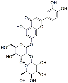 4H-1-Benzopyran-4-one, 2-(3,4-dihydroxyphenyl)-7-((O-D-galactopyranosy l-beta-D-galactopyranosyl)oxy)-5-hydroxy- Struktur