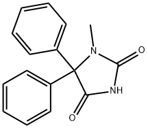 1-Methyl-5,5-diphenylimidazolidine-2,4-dione, 6859-11-6, 結(jié)構(gòu)式