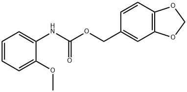 Carbanilic acid, o-methoxy-, piperonyl ester (7CI, 8CI) Struktur