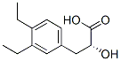 Benzenepropanoic acid, 3,4-diethyl-alpha-hydroxy-, (alphaR)- (9CI) Struktur