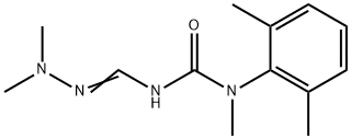 N'-[(Dimethylamino)(imino)methyl]-N-(2,6-dimethylphenyl)-N-methylurea Struktur