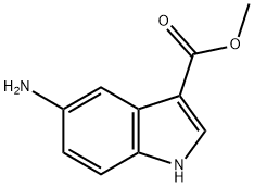 1H-Indole-3-carboxylicacid,5-amino-,methylester(9CI) Struktur