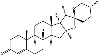 (25R)-Spirost-4-en-3-one Struktur