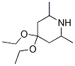 Piperidine, 4,4-diethoxy-2,6-dimethyl- (9CI) Struktur