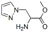 1H-Pyrazole-1-propanoicacid,alpha-amino-,methylester(9CI) Struktur