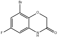 8-BroMo-6-fluoro-2H-benzo[b][1,4]oxazin-3(4H)-one Struktur