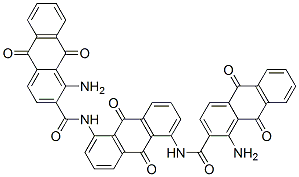 N,N'-(9,10-dihydro-9,10-dioxoanthracene-1,5-diyl)bis[1-amino-9,10-dihydro-9,10-dioxoanthracene-2-carboxamide] Struktur