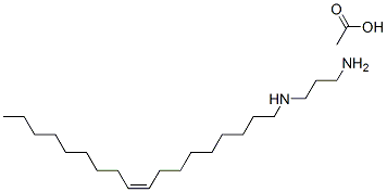 N-[(Z)-octadec-9-enyl]propane-1,3-diamine acetate Struktur