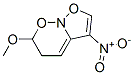 Isoxazolo[2,3-b][1,2]oxazine, 5,6-dihydro-6-methoxy-3-nitro- (9CI) Struktur