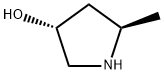 3-Pyrrolidinol, 5-Methyl-, (3R,5R)- Struktur