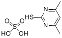 4,6-dimethyl-2-thioxo-(1H)-pyrimidinediylium sulphate  Struktur