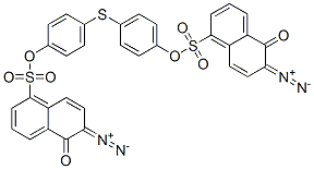 thiodi-1,4-phenylene bis(6-diazo-5,6-dihydro-5-oxonaphthalene-1-sulphonate) Struktur