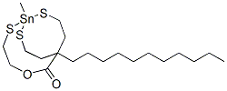 (methylstannylidyne)tris(thio-2,1-ethanediyl) tridecanoate Struktur