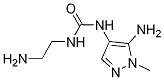 1-(5-amino-1-methyl-1H-pyrazol-4-yl)-3-(2-aminoethyl)urea Struktur