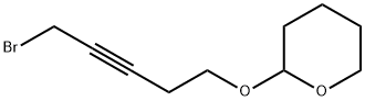 2-(5-broMopent-3-ynyloxy)tetrahydro-2H-pyran Struktur