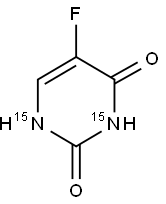 5-FLUOROURACIL-15N2 Struktur