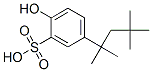 2-Hydroxy-5-(1,1,3,3-tetramethylbutyl)benzenesulfonic acid Struktur