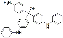 4-amino-4',4''-dianilinotrityl alcohol Struktur