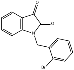 1-(2-BROMOBENZYL)-1H-INDOLE-2,3-DIONE Struktur