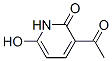 2(1H)-Pyridinone, 3-acetyl-6-hydroxy- (9CI) Struktur