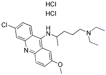 QUINACRINE DIHYDROCHLORIDE Struktur