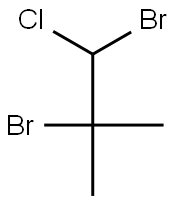 1,2-Dibromo-1-chloro-2-methylpropane Struktur