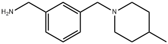 [3-[(4-METHYLPIPERIDINO)METHYL]PHENYL]METHANAMINE Struktur