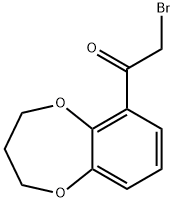 2-BROMO-1-(3,4-DIHYDRO-2H-1,5-BENZODIOXEPIN-6-YL)-1-ETHANONE Struktur