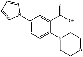 2-MORPHOLINO-5-(1H-PYRROL-1-YL)BENZOIC ACID Struktur