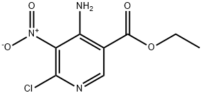 Ethyl 4-amino-6-chloro-5-nitronicotinate Struktur