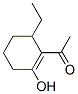 Ethanone, 1-(6-ethyl-2-hydroxy-1-cyclohexen-1-yl)- (9CI) Struktur