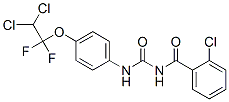 2-chloro-N-[[[4-(2,2-dichloro-1,1-difluoroethoxy)phenyl]amino]carbonyl]benzamide Struktur