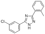 5-(3-Chlorophenyl)-3-(o-tolyl)-1H-1,2,4-triazole Struktur