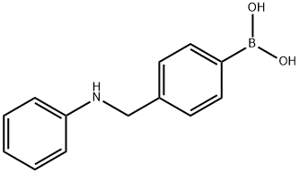 4-((PHENYLAMINO)METHYL)PHENYLBORONIC ACID Struktur