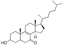 3-hydroxycholest-8-en-7-one Struktur