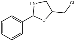 Oxazolidine, 5-(chloromethyl)-2-phenyl- (9CI) Struktur